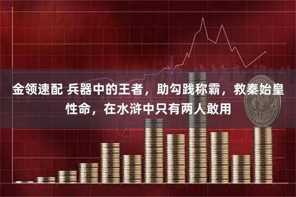金领速配 兵器中的王者，助勾践称霸，救秦始皇性命，在水浒中只有两人敢用